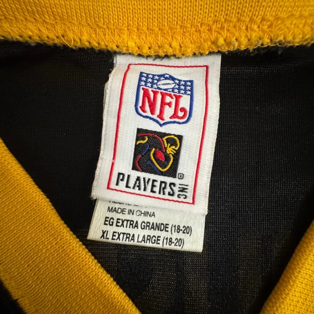 NFL Pittsburgh Steelers Ben Roethlisberger 7 Jersey Youth XL 18-20 Black Yellow